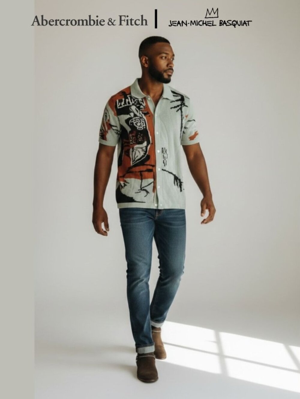 Abercrombie & Fitch x Jean-Michel Basquiat Short Sleeve Sweater